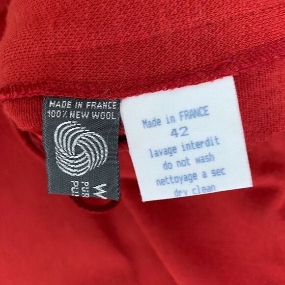 sonia Rykiel Red Wool Skirt - Picture 4 of 7